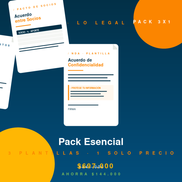 Pack Esencial Ruptika — 3 plantillas legales